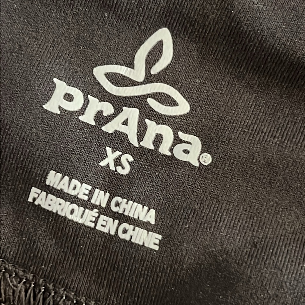 Prana Women's XS Summit Capri Crop Pants Charcoal Gray Space Dye Shirred Pockets - Picture 6 of 16